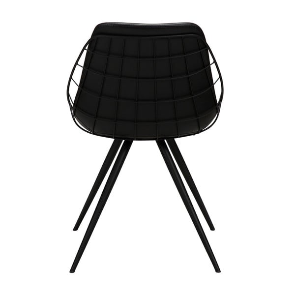 Crna blagovaonska stolica s imitacijom kože DAN-FORM Denmark Sway-image-4