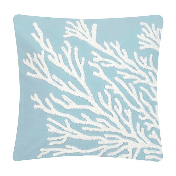 Plavo-bijela pamučna ukrasna jastučnica Westwing Collection Reef, 40 x 40 cm