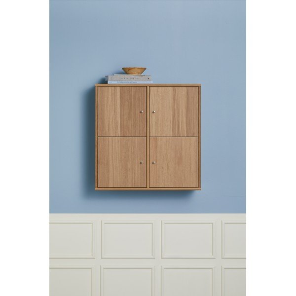 Viseća biblioteka u dekoru hrasta u prirodnoj boji 70x70 cm Mistral – Hammel Furniture-image-1