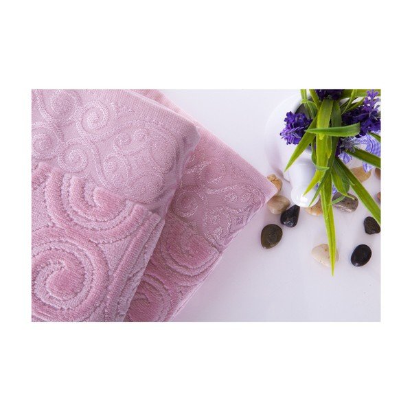 Set od dva Hanzade Pink ručnika, 50x90 cm-image-1