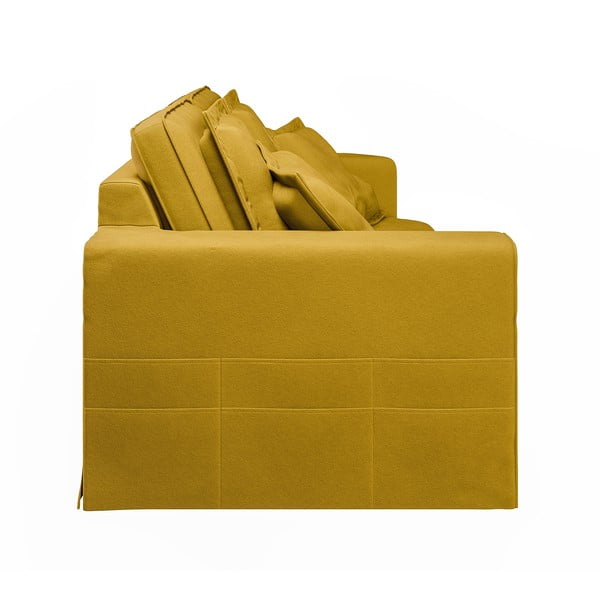 Žuta  sofa 196 cm Nora – Ropez-image-4