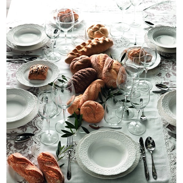 Bijeli porculanski tanjur Brandani Gran Gala ⌀ 21 cm-image-1