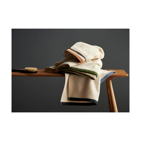 Smeđe-bež pamučni ručnik 70x140 cm Contrast - Södahl-image-2