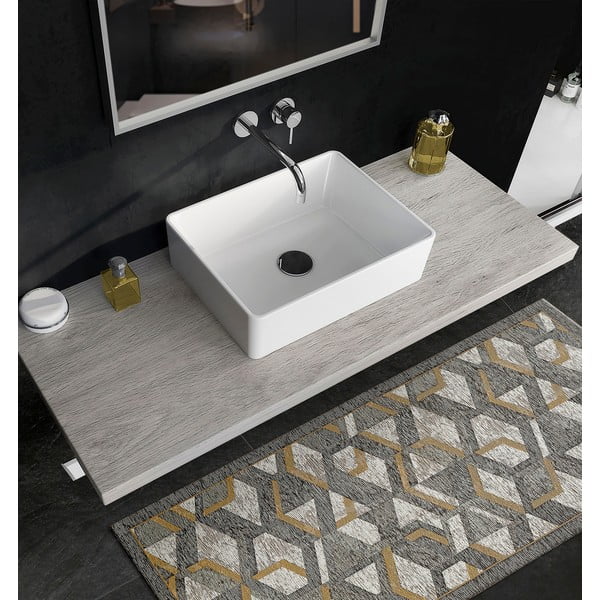 Sivo-zlatna podloga Floorita Hypnotik, 55 x 190 cm-image-3