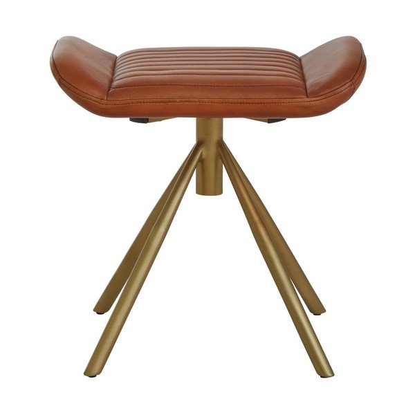 Smeđi kožni tabure Buffalo – Premier Housewares-image-2