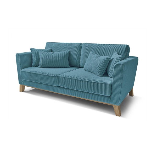 Tirkizna sofa od samta 186 cm – Bobochic Paris-image-3