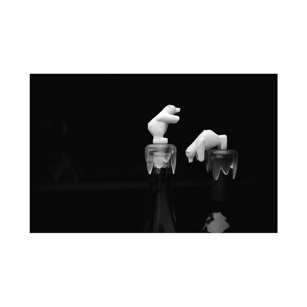 Čep za vino u obliku polarnog medvjeda Qualy &amp; CO Bottoms Up Bear-image-1