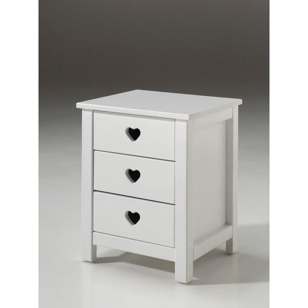 Bijeli dječji noćni ormarić Vipack Amori-image-2