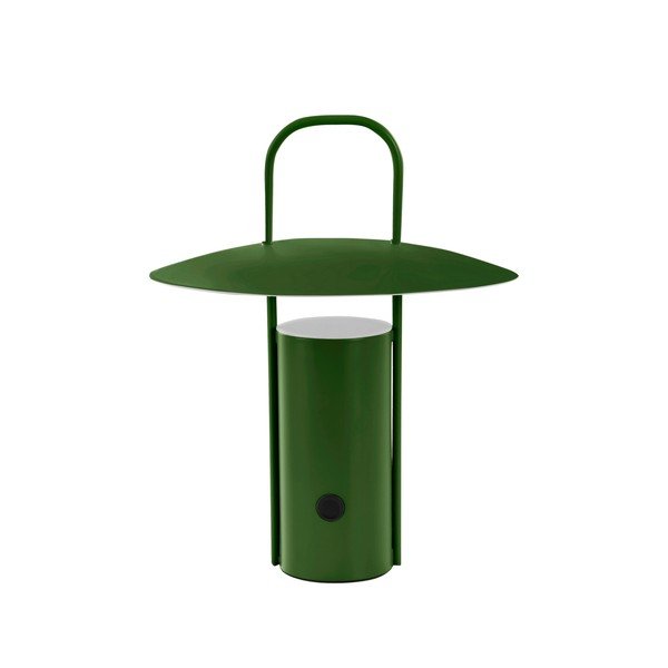 Zelena metalna LED stolna lampa s mogućnosti zatamnjivanja (visina 24 cm) Venna – Jotex