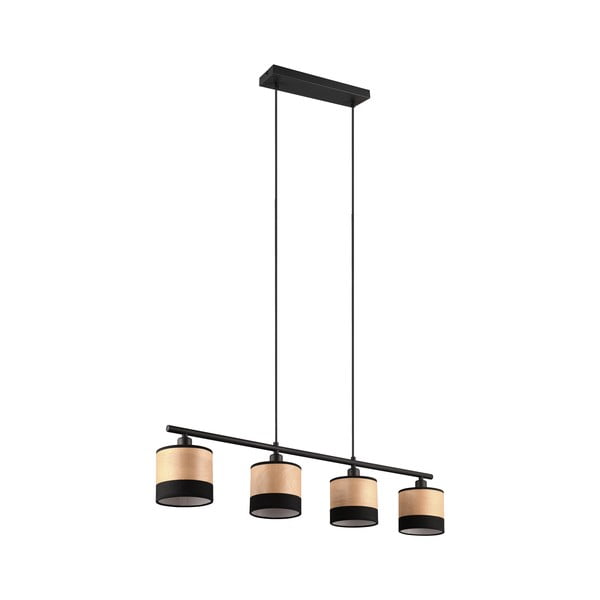 Crna/u prirodnoj boji viseća svjetiljka Bolzano – Reality-image-3