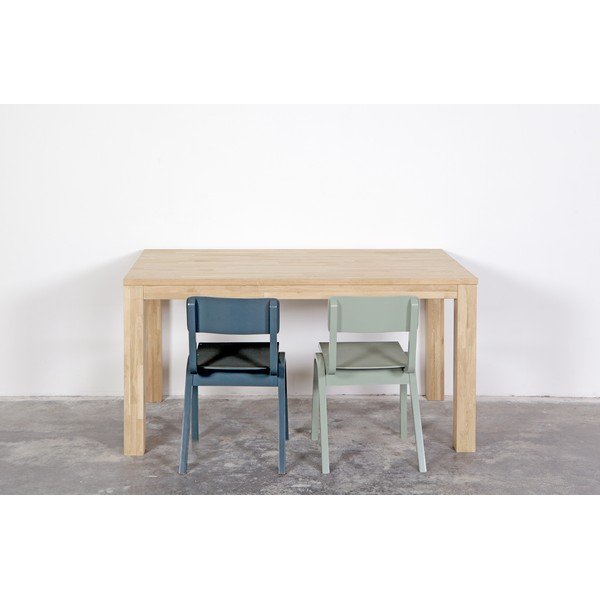 Drveni stol za blagovanje WOOOD Largo Untreated, 85 x 150 cm-image-1