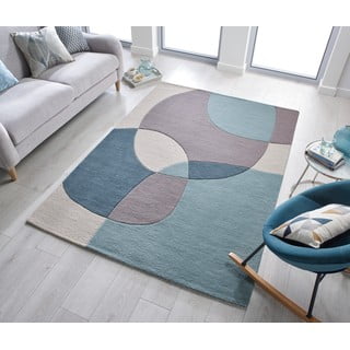 Plavo-bež vuneni tepih 230x160 cm Glow - Flair Rugs