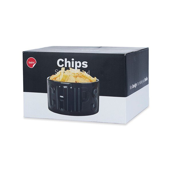 Crna keramička zdjelica za posluživanje 1 l Chips – Balvi-image-4