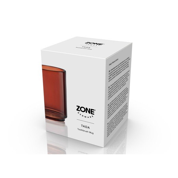 Smeđa staklena čaša za četkice za zube Tada – Zone-image-4