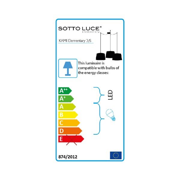 Crna visilica Sotto Luce KAMI Elementary S 3S-image-1