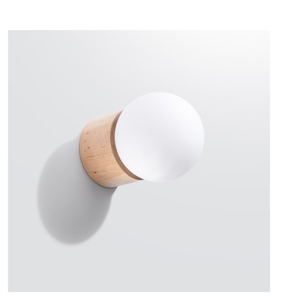 Bijela/u prirodnoj boji zidna lampa ø 12 cm Surtur – Sollux-image-4