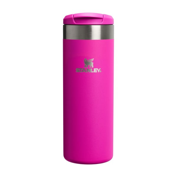 Ružičasta termo šalica od nehrđajućeg čelika 470 ml AeroLight™ Transit Mug Violet Blossom – Stanley