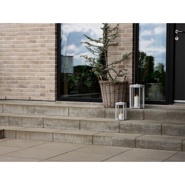 Svijetlo siva LED lanterna s USB (visina 35 cm) Firefly – Zone-image-1