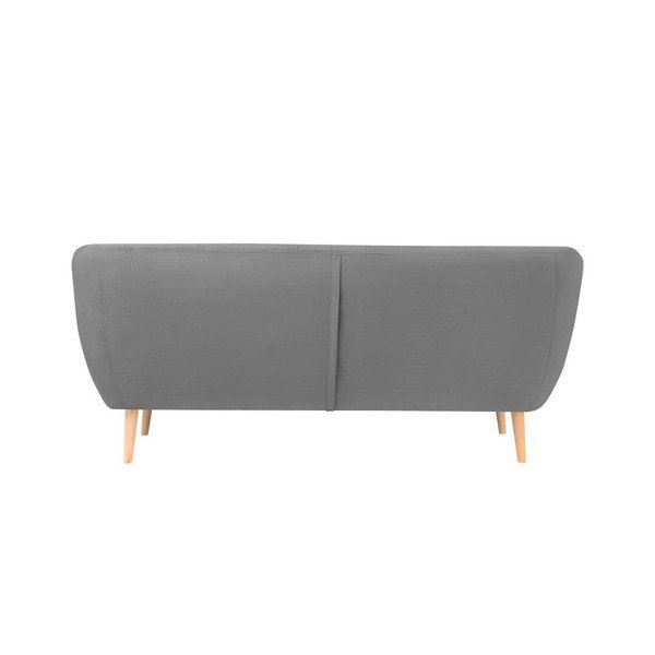 Siva baršunasta sofa Mazzini Sofas Sardaigne, 188 cm-image-3