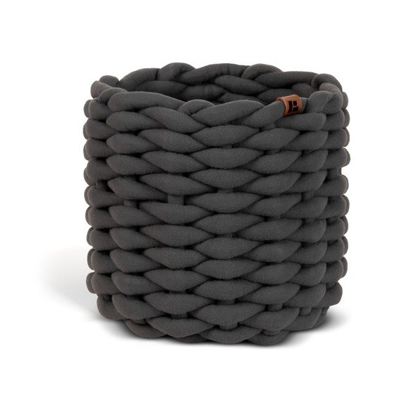 Tekstilna košara ø 21x17 cm Peach Skin Round S – Bigso