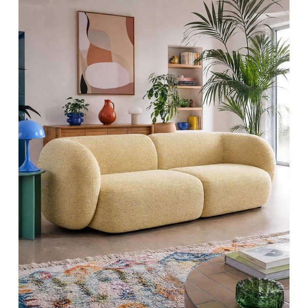 Žuta  sofa 243 cm Kate – Micadoni -image-4