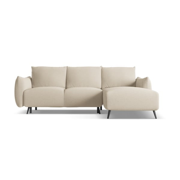 Bež kutna garnitura (s desnim kutom) Malie – Makamii