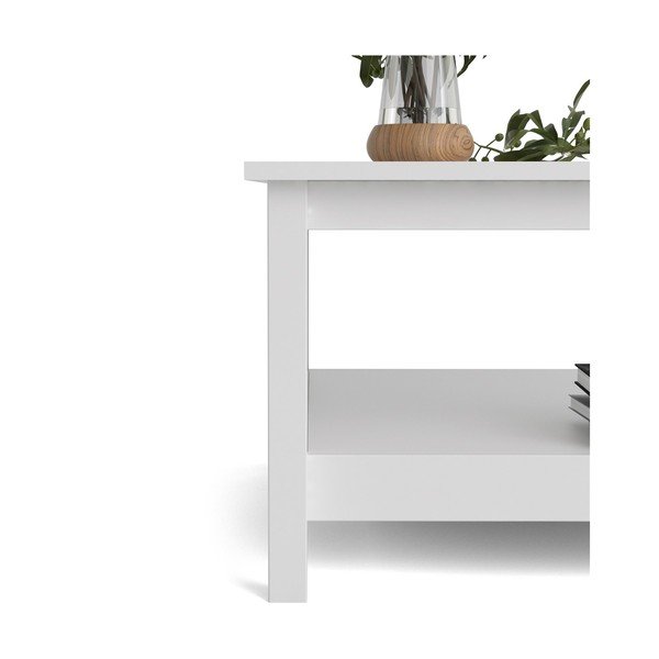 Bijeli stolić za kavu 81x81 cm Madrid - Tvilum-image-3