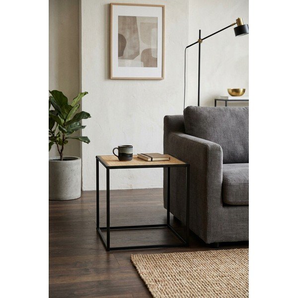 Pomoćni stol od ratana 44x44 cm Depok – Premier Housewares-image-1