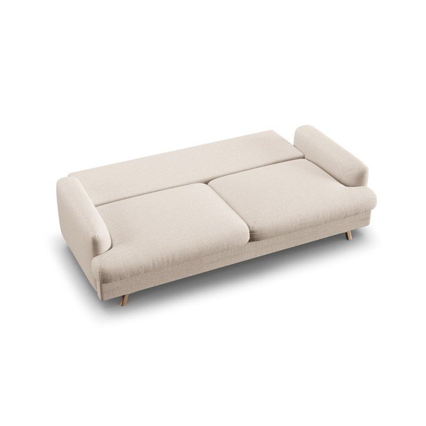 Bež sklopiva/s prostorom za odlaganje sofa 233 cm Naomi – Micadoni -image-4