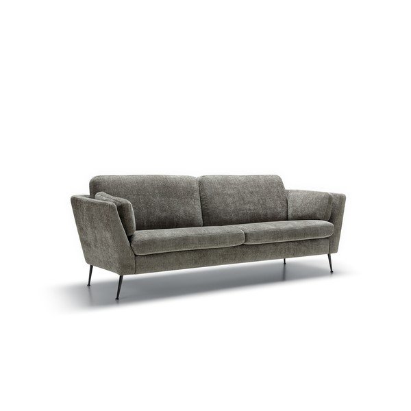 Siva baršunasta sofa 220 cm Mynta – Sits-image-2
