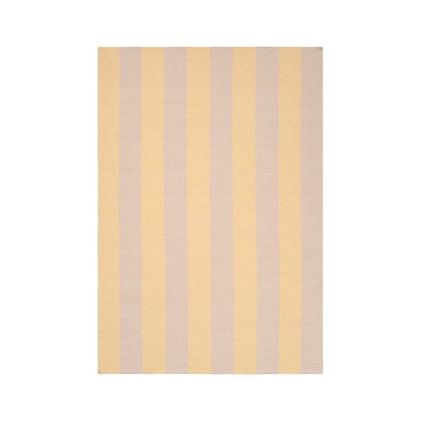 Žuta /bež ručno rađena staza od mješavine vune 80x200 cm Sissel – Jotex