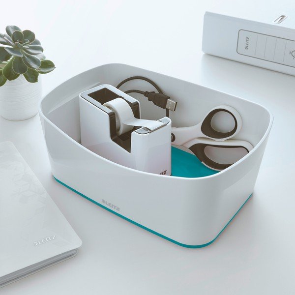 Bijelo-tirkizna kutija Leitz MyBox, 24,5 cm-image-1