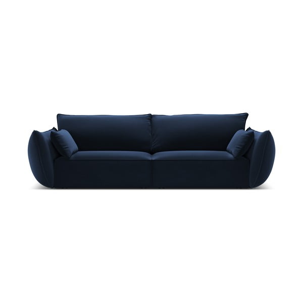 Tamno plava baršunasta sofa 208 cm Vanda – Mazzini Sofas
