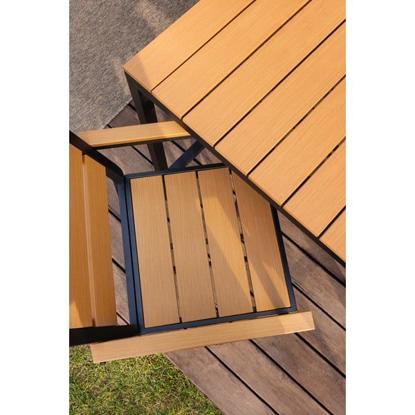 Vrtni blagovaonski set u prirodnoj boji za 4 osobe Nova – Bonami Selection-image-3