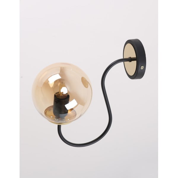 Oker žuta/crna zidna lampa ø 15 cm Oslo – Squid Lighting-image-3