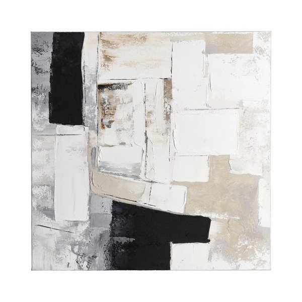 Tiskana/s ručno oslikanim elementima slika na platnu 80x80 cm Crown – Bizzotto