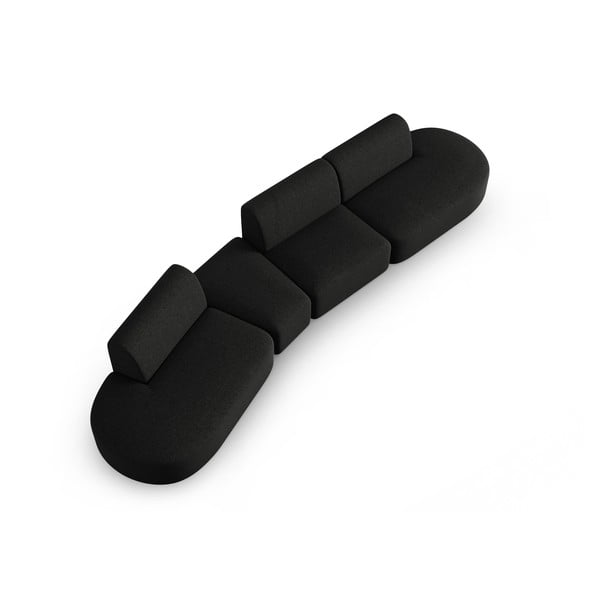 Crna sofa 412 cm Shane – Micadoni Home-image-2