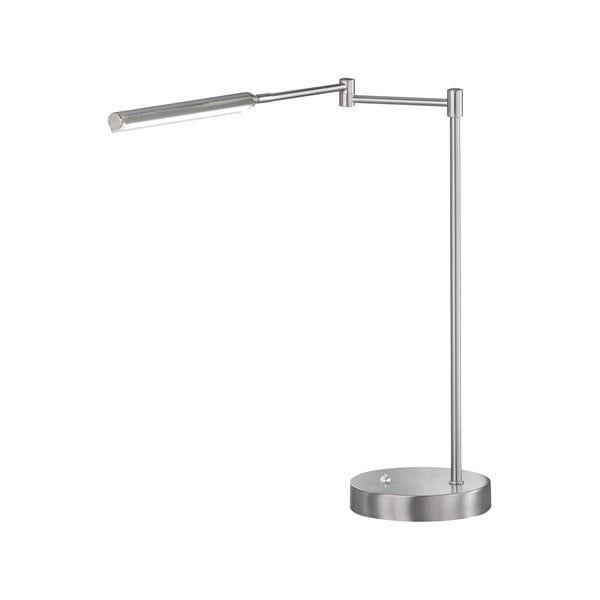 LED stolna lampa u srebrnoj boji s metalnim sjenilom (visina 49 cm) Nami – Fischer & Honsel