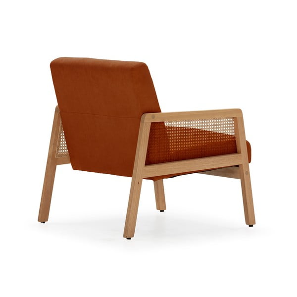 Ciglasta pletena fotelja od samta Debra – Marckeric-image-4