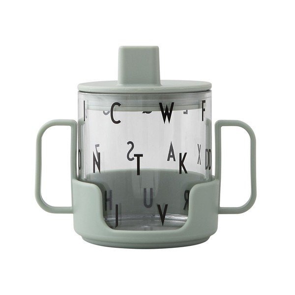 Zelena dječja šalica Design Letters Grow With Your Cup