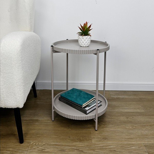 Metalni okrugao pomoćni stol ø 42 cm Herdys – Yes Everyday-image-1