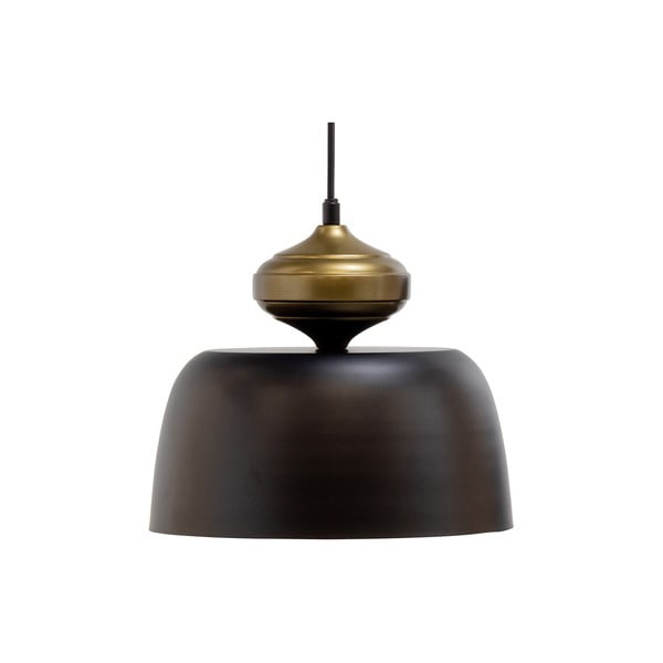 Crna viseća svjetiljka s metalnim sjenilom ø 31 cm Linne – WOOOD