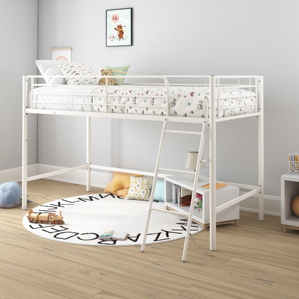 Bijeli podignuti dječji krevet 90x200 cm Jodie – Støraa-image-2