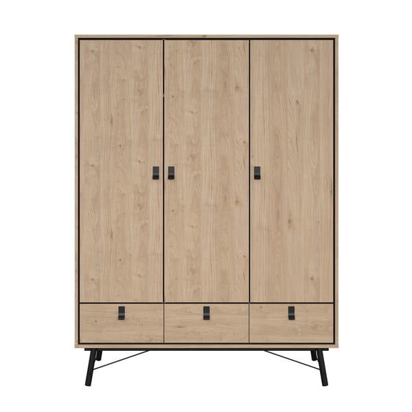 Ormar u dekoru hrasta u prirodnoj boji 150x200 cm Ry – Tvilum