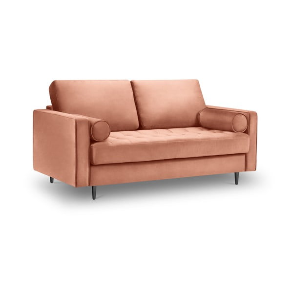 Roza baršunasta sofa Milo Casa Santo, 174 cm-image-3