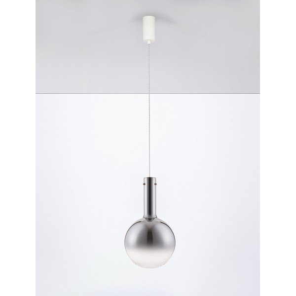Siva staklena LED viseća svjetiljka s mogućnosti zatamnjivanja ø 25 cm Nostos – Nova Luce-image-3
