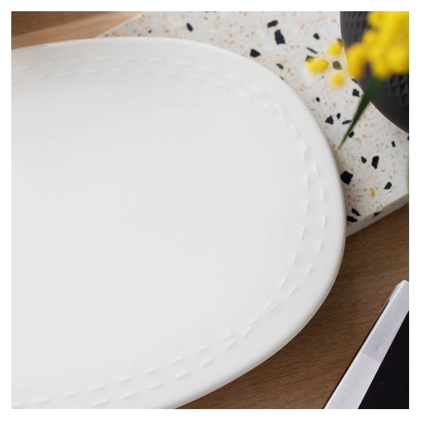 Bijeli porculanski tanjur Villeroy & Boch Like It's my moment, 30 x 20 cm-image-1