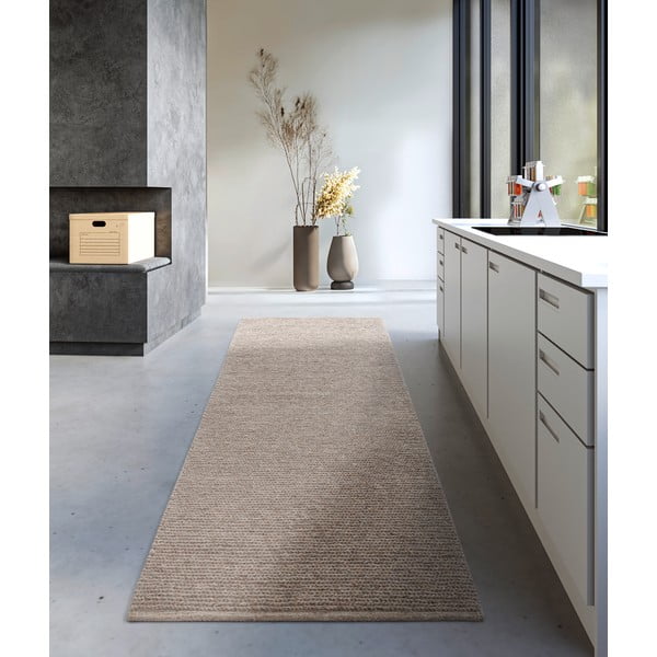 Svjetlo smeđa ručno rađena vunenia staza 80x200 cm Francois – Villeroy&Boch-image-1