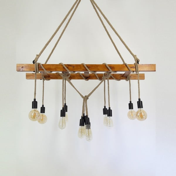 Stropna svjetiljka od borovog drva Merdiven-image-4