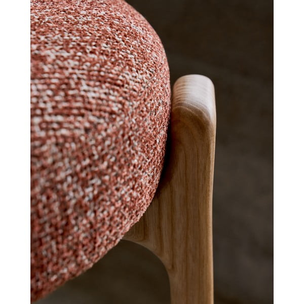 Blagovaonska stolica od čvrste jeseni u prirodnoj boji/boja terakote Granite – Kave Home-image-4